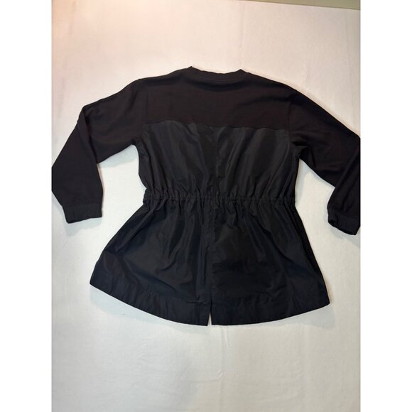 Athleta Womens Black Long Sleeve Drawstring Waist Tunic Top L - Picture 10 of 14
